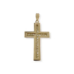 Pendentif d'occasion or 750 jaune croix - vue 2