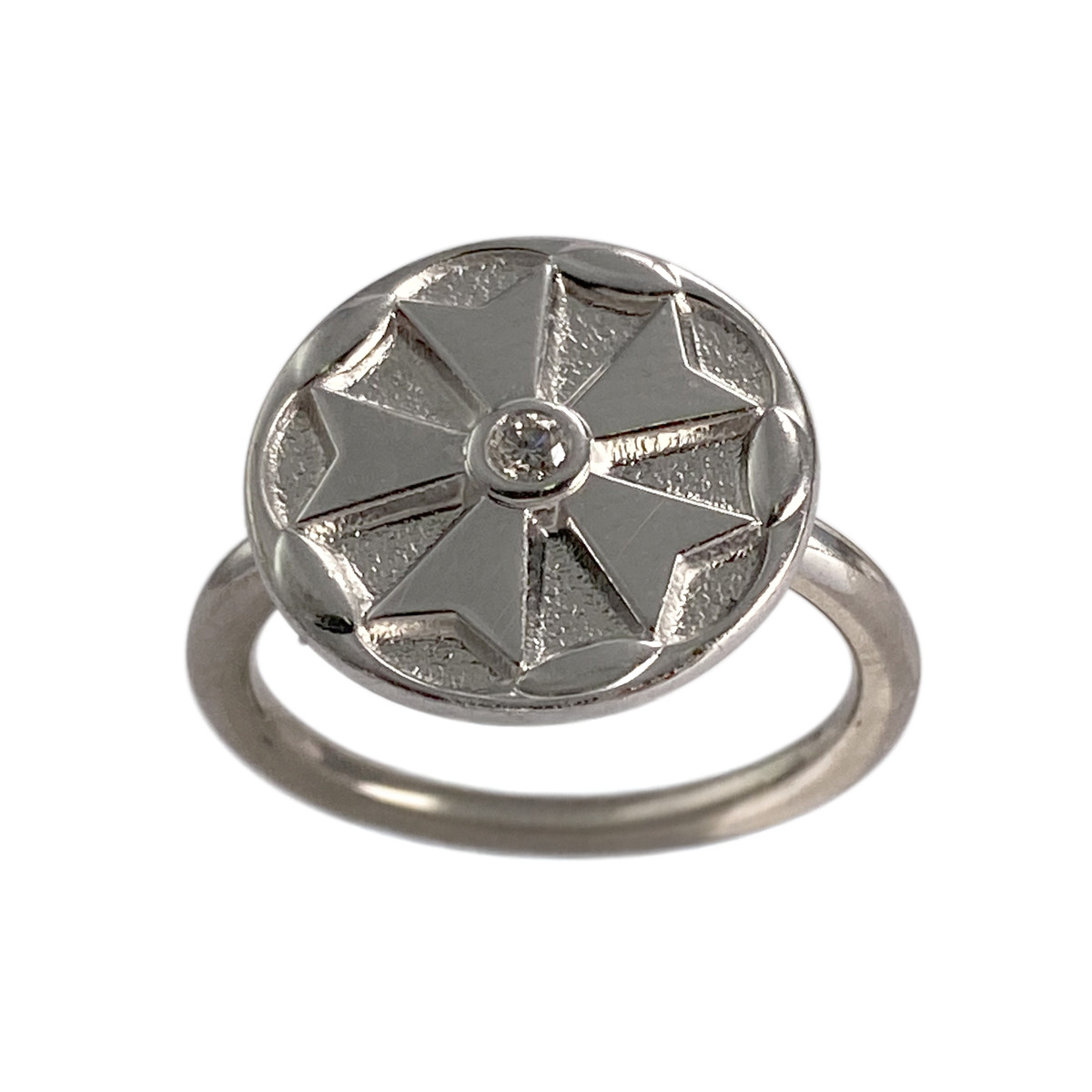 Bague ARTHUS BERTRAND d'occasion or 750 blanc diamant