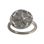 Bague ARTHUS BERTRAND d'occasion or 750 blanc diamant - vue 1