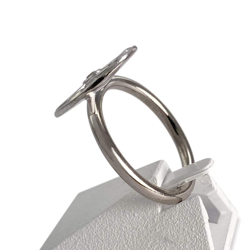 Bague ARTHUS BERTRAND d'occasion or 750 blanc diamant - vue 2