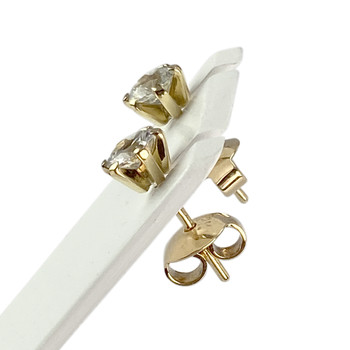 Boucles d'oreilles d'occasion or 750 jaune saphir