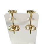Boucles d'oreilles d'occasion or 750 jaune saphir - vue 3