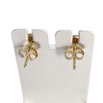 Boucles d'oreilles d'occasion or 750 jaune perle de culture - vue 3