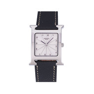 Montre d'occasion HERMES Heure H femme quartz bracelet cuir