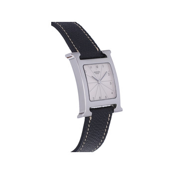Montre d'occasion HERMES Heure H femme quartz bracelet cuir