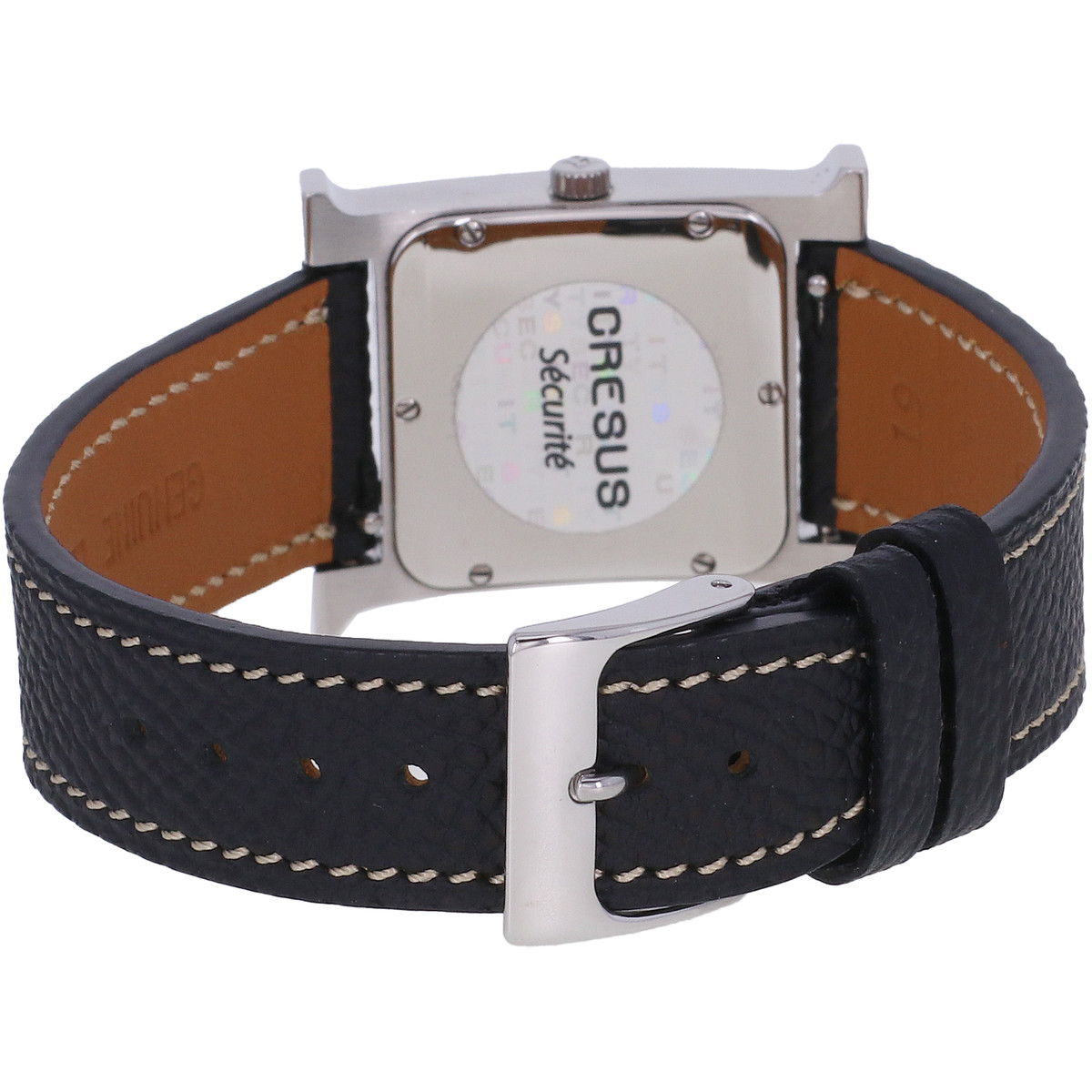 Montre d'occasion HERMES Heure H femme quartz bracelet cuir - vue 3