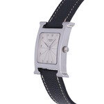 Montre d'occasion HERMES Heure H femme quartz bracelet cuir - vue D2