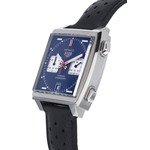Montre d'occasion TAG HEUER Monaco homme automatique bracelet cuir d'origine - vue D2