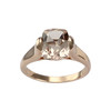 Solitaire d'occasion or 375 rose morganite antique - vue V1