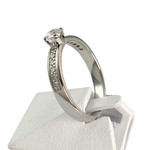 Bague d'occasion or 750 blanc diamants - vue 2