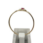 Solitaire d'occasion or 750 jaune rubis - vue 3