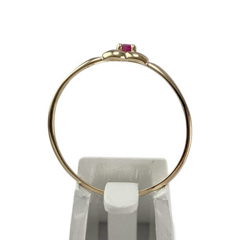 Solitaire d'occasion or 750 jaune rubis