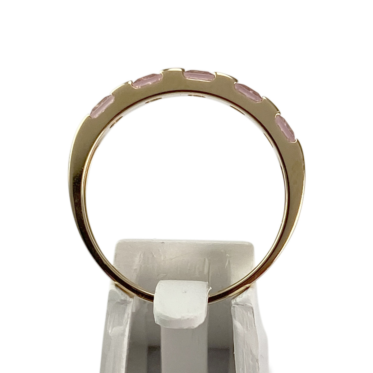 Second hand ring gold 750 yellow zirconias - view 3