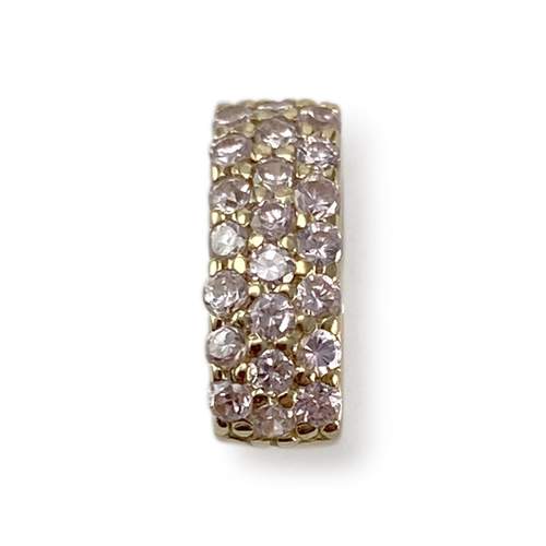 Pendentif d'occasion or 750 jaune zirconias