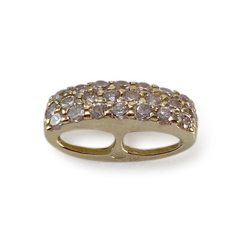 Pendentif d'occasion or 750 jaune zirconias