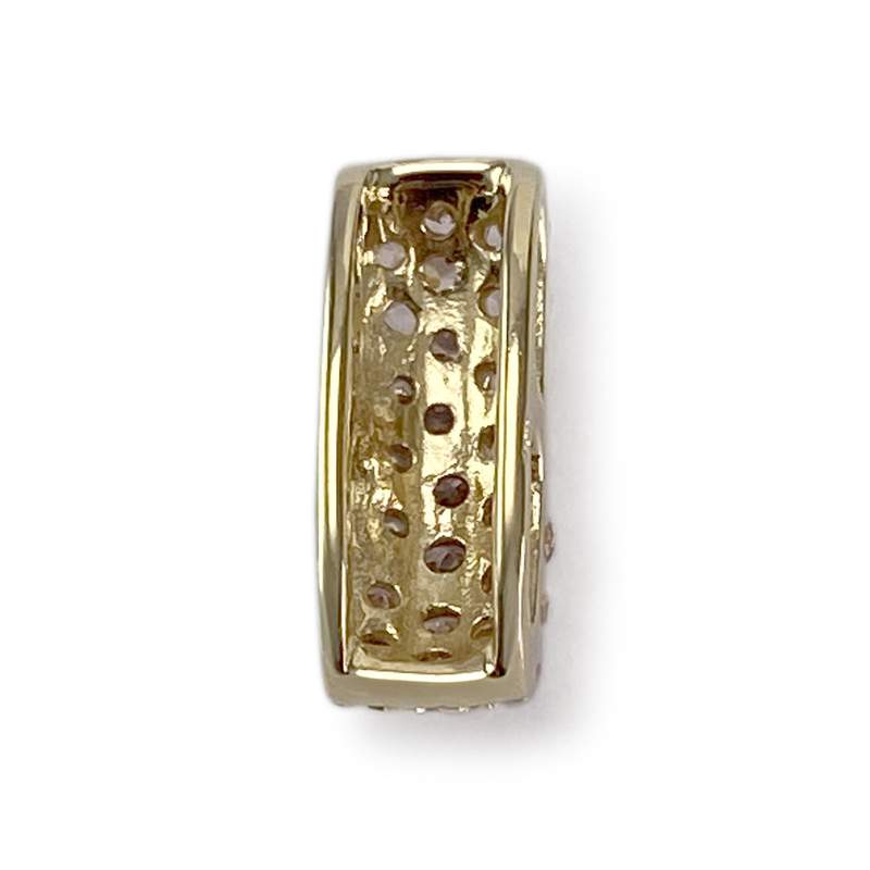 Pendentif d'occasion or 750 jaune zirconias - vue 3