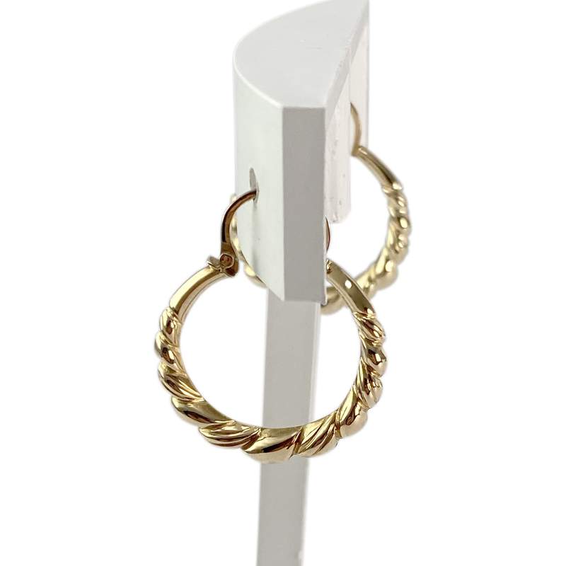 Boucles d'oreilles d'occasion or 750 jaune - vue 2