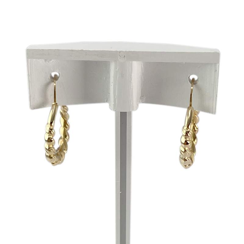 Boucles d'oreilles d'occasion or 750 jaune - vue 3