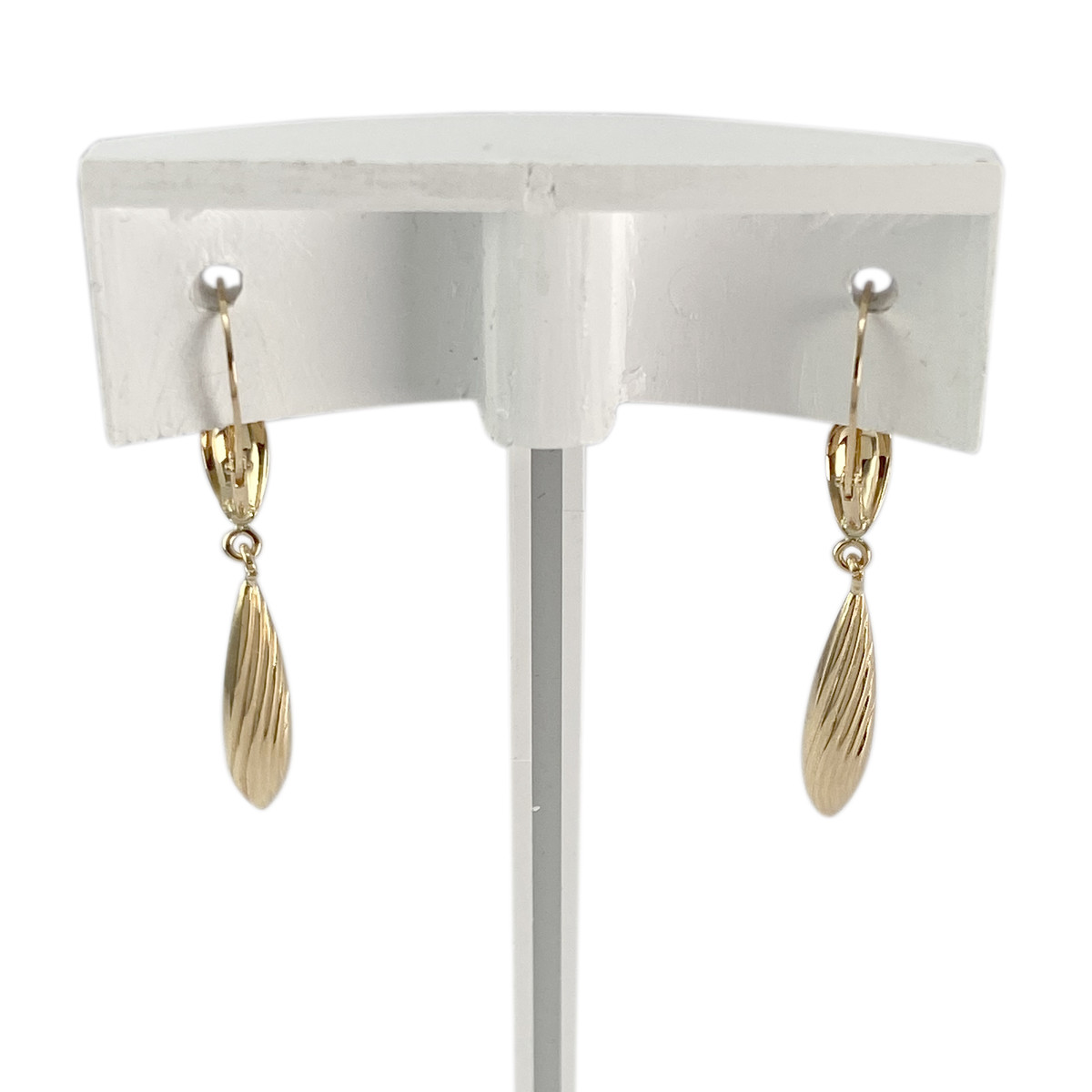 Boucles d'oreilles d'occasion or 750 jaune - vue 3