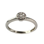 Bague d'occasion or 750 blanc diamants - vue 1