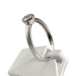 Bague d'occasion or 750 blanc diamants - vue 2