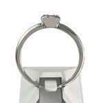 Bague d'occasion or 750 blanc diamants - vue 3