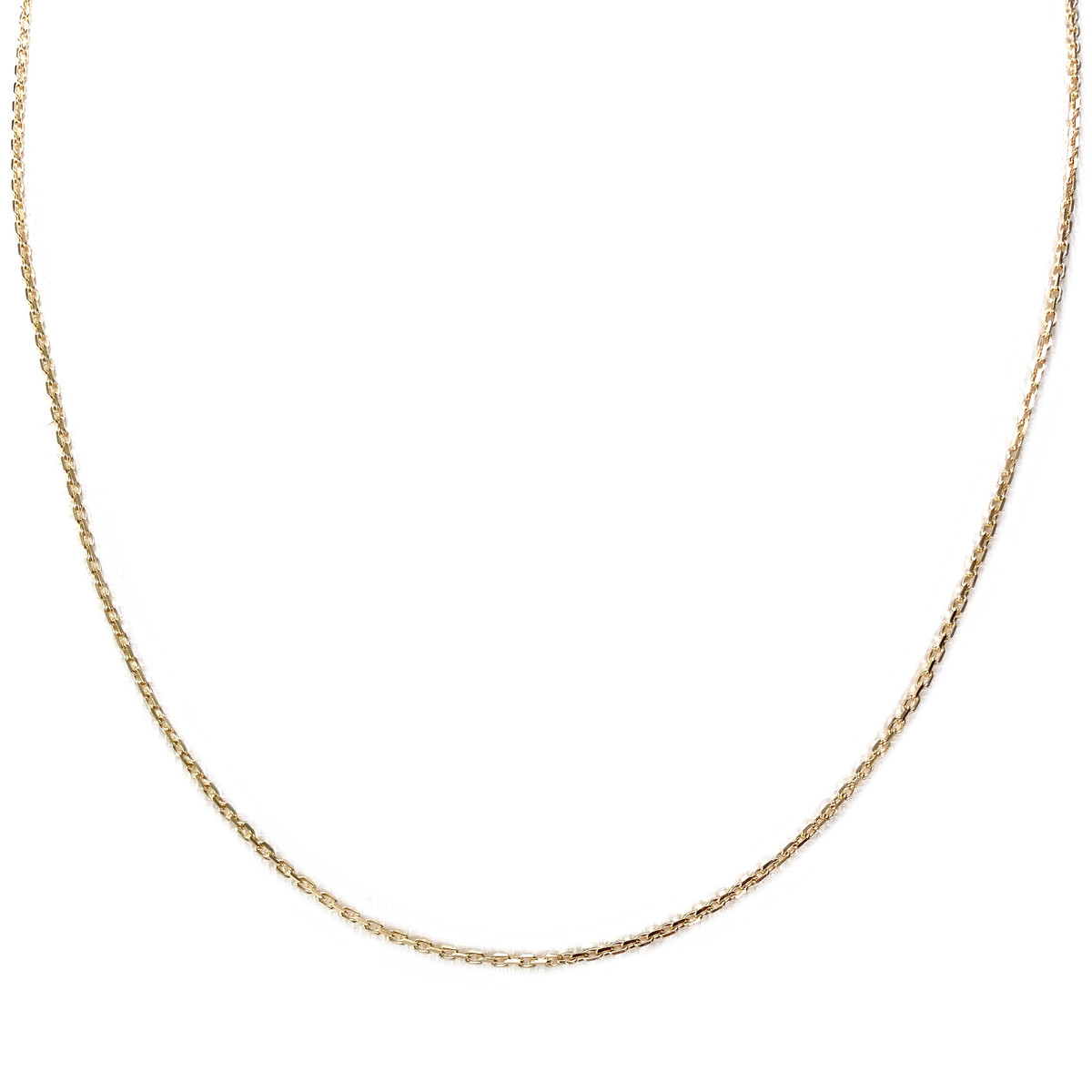 Second-hand 750 yellow gold chain, forçat link
