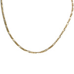 Chaîne d'occasion or 750 jaune maille cheval et alternée - vue 1