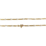 Chaîne d'occasion or 750 jaune maille cheval et alternée - vue 3