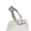 Bague d'occasion or 375 blanc diamants - vue V2