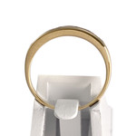 Bague d'occasion or 750 jaune diamants saphirs - vue 3