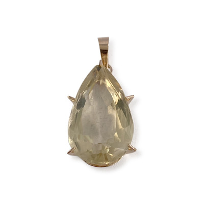 Pendentif d'occasion or 750 jaune citrine - vue 1