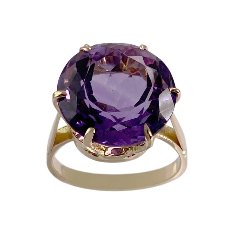 Bague d'occasion or 750 jaune amethyste - vue 1
