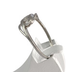 Bague d'occasion or 375 blanc zirconias - vue 2