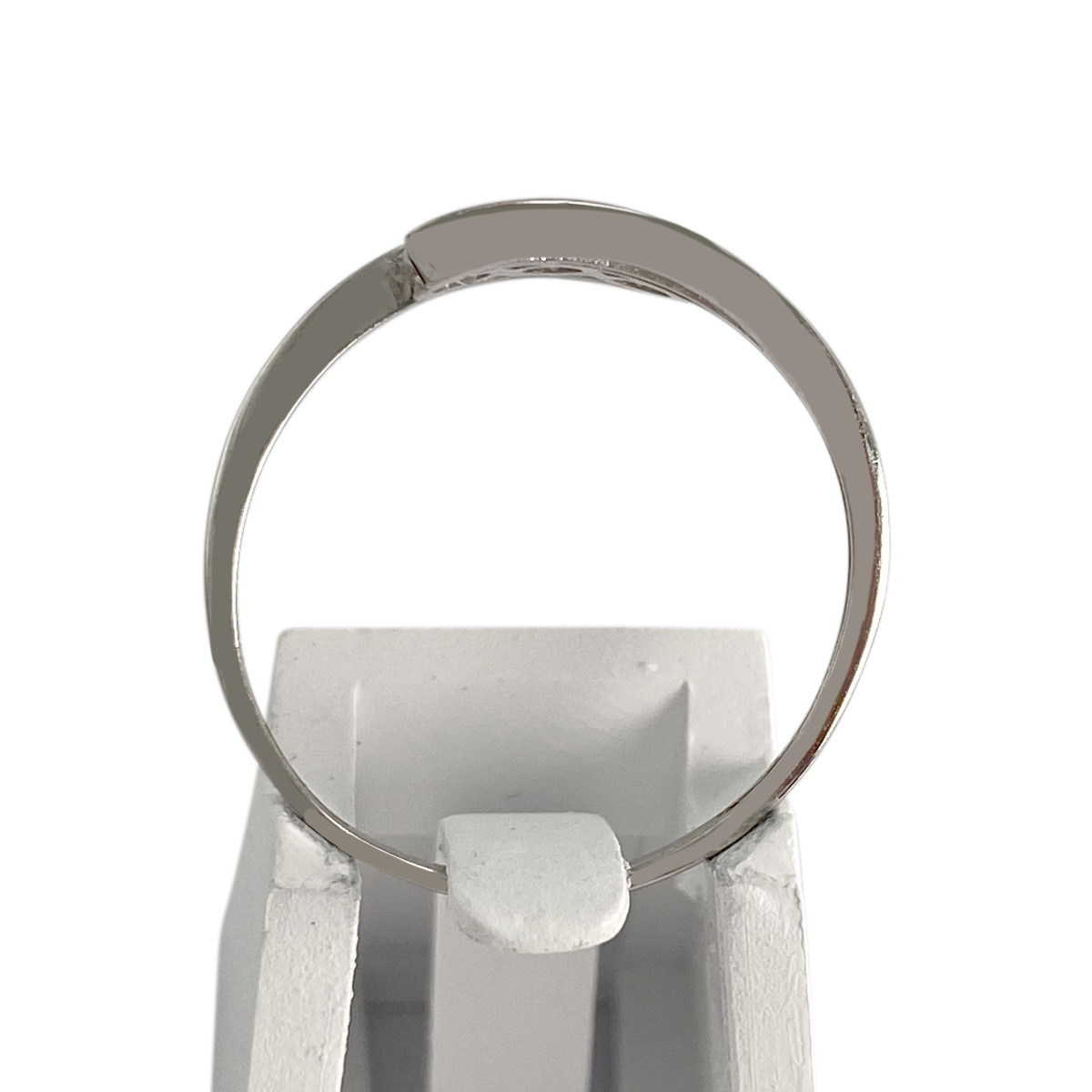 Bague d'occasion or 375 blanc zirconias - vue 3