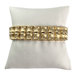 Bracelet d'occasion or 750 jaune maille fantaisie - vue 1