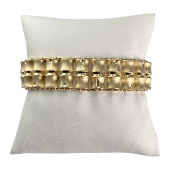 Bracelet d'occasion or 750 jaune maille fantaisie