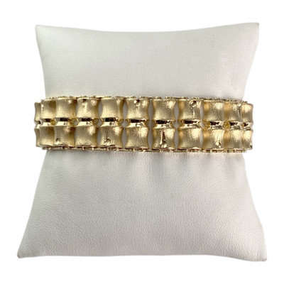 Bracelet d'occasion or 750 jaune maille fantaisie - vue 1