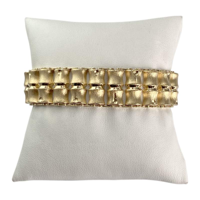 Bracelet d'occasion or 750 jaune maille fantaisie - vue 1