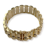 Bracelet d'occasion or 750 jaune maille fantaisie - vue 2