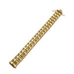 Bracelet d'occasion or 750 jaune maille fantaisie - vue 3