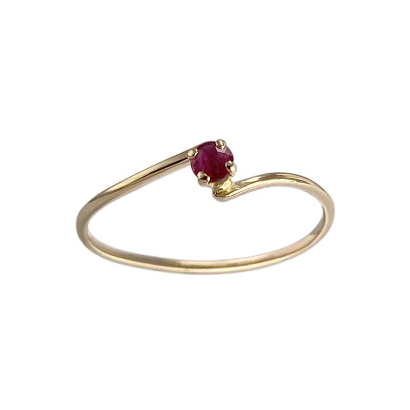 Bague d'occasion or 750 jaune rubis - vue 1