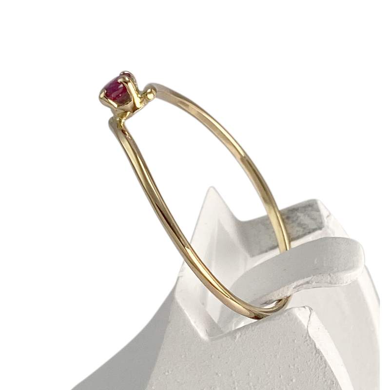 Bague d'occasion or 750 jaune rubis - vue 2