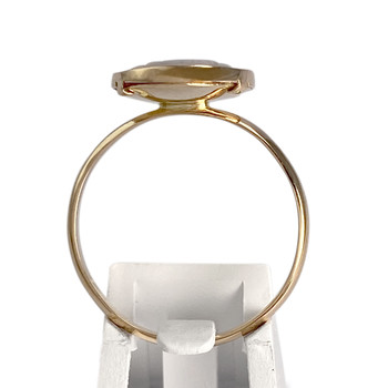 Pre-owned 14K yellow gold cameo ring