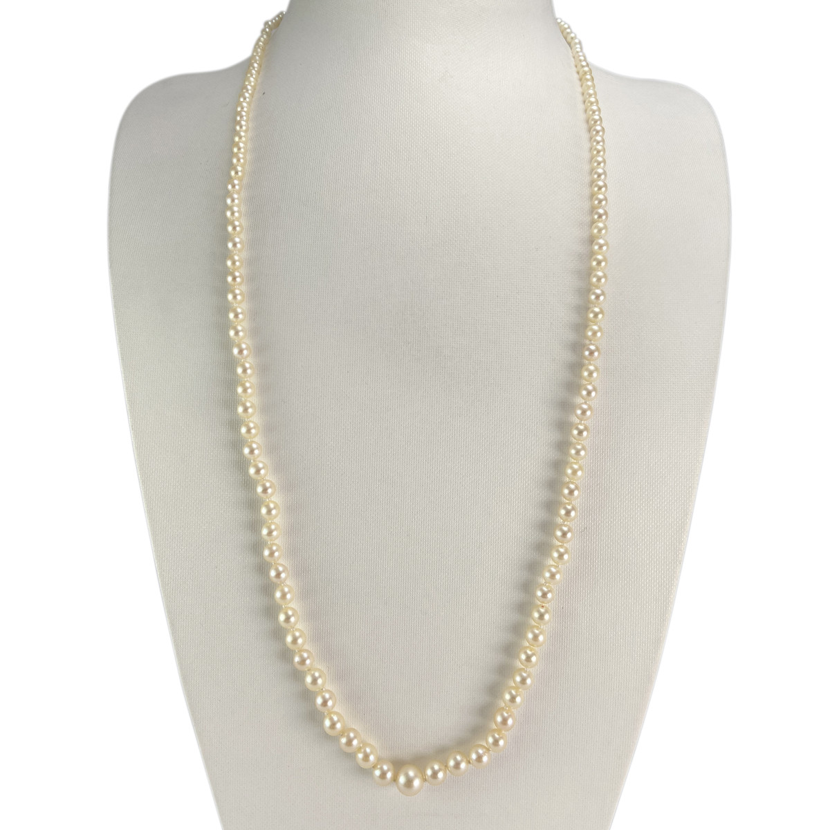 Pre-owned 750 yellow gold necklace with cultured pearl - view 2
