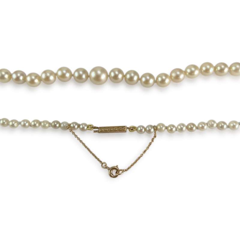 Collier d'occasion or 750 jaune perle de culture - vue 3