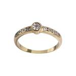 Bague d'occasion deux ors  750 diamants - vue 1
