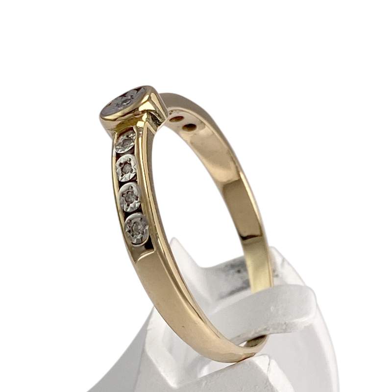 Bague d'occasion deux ors  750 diamants - vue 2