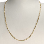 Chaîne d'occasion or 750 jaune maille cheval et alternée - vue 2