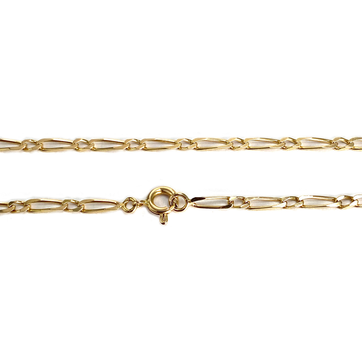 Chaîne d'occasion or 750 jaune maille cheval et alternée 53 cm - vue 3
